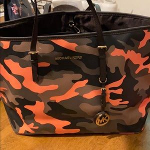 Michael Kors Large Camo Tote WITH WALLET!